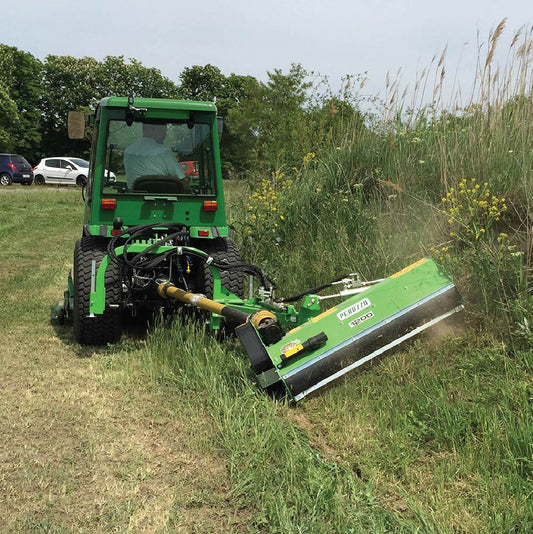 Peruzzo Fox‑Cross1200M Ditch‑Bank Flail Mower with 48″ Cut Width, Hydraulic Offset, 18-30 HP Tractors, Manufactured in Italy, PRZ-FOX-CORSS1200M