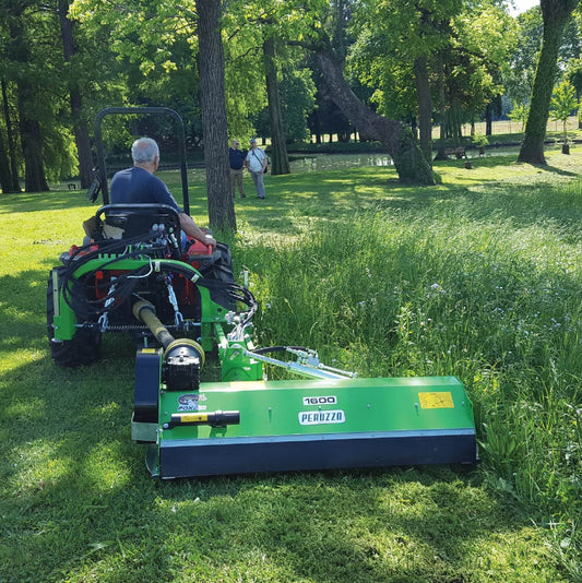 Peruzzo Fox‑Cross1600M Ditch‑Bank Flail Mower with 58″ Cut Width, Hydraulic Offset, 30-45 HP Tractors, Manufactured in Italy, PRZ-FOX-CORSS1600M