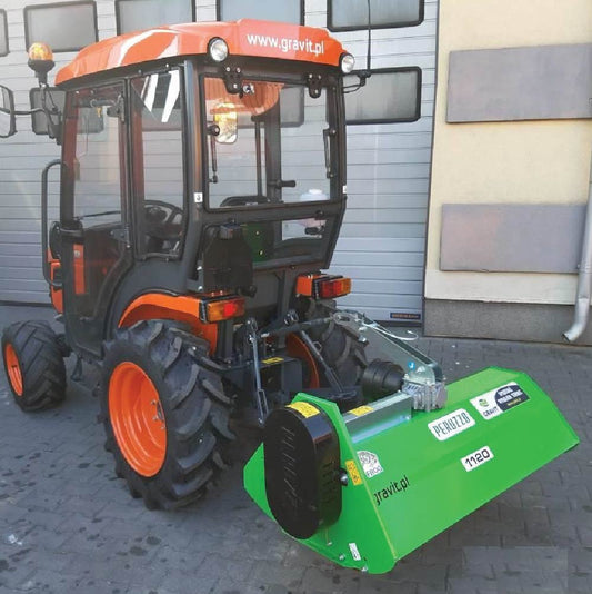 Peruzzo FROG1120 Rear‑Mounted Flail Mower with 45" cutting width, 56 “Y” Blades, 18–25 HP Tractors, Lightweight Design, Manufactured in Italy, PRZ-FROG1120