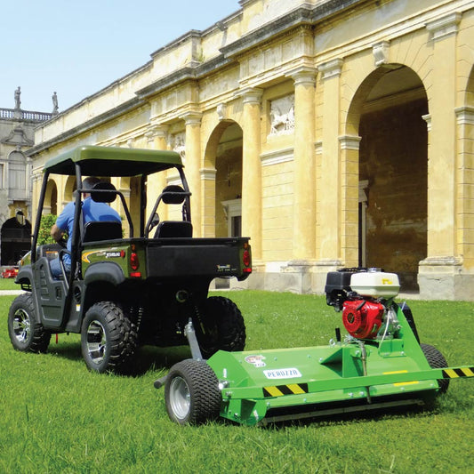 Peruzzo Self‑Propelled Rear-Mounted ATV/Quad Flail Mower, 45” Cut Width, 13 HP, Honda/Gas Power, Side Offset Enabled, PRZ-MOTOFOX1200-H