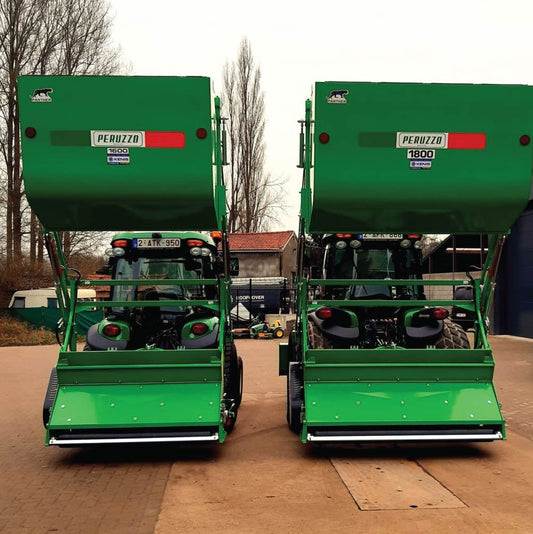 Peruzzo Collection Flail Mower - 70″ Working Width, 64 cu ft Hydraulic Hopper, 50–60 HP Tractors, Manufactured in Italy, PRZ-PANTHER-PRO1800