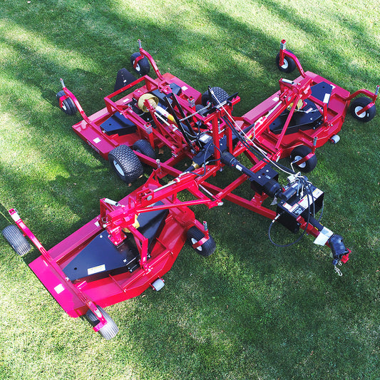 Progressive Turf Tri-Deck Finishing Mower, 15’6” Cutting Width, 30-50 HP, Manufactured in Canada, PRG-TD65