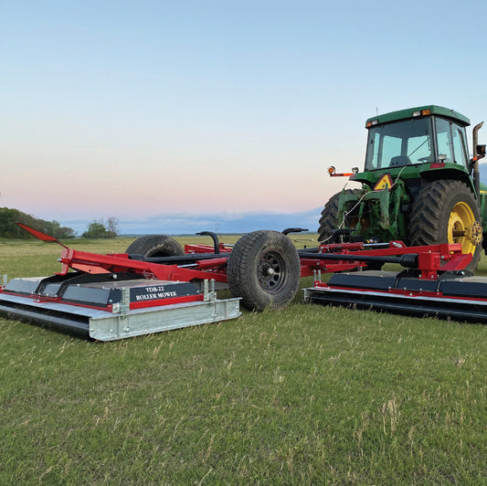 Progressive Turf Galvanized Tri-Deck Roller Finishing Mower, 22′ Cutting Width, Manufactured in Canada, PRG-TDR22G
