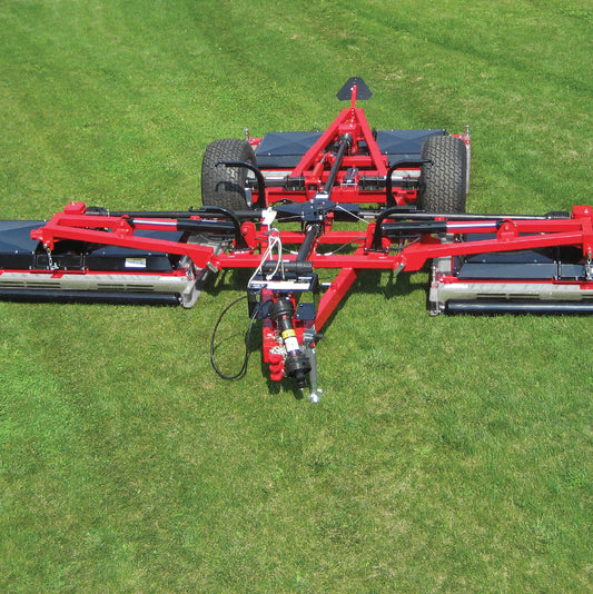Progressive Turf Galvanized Tri-Deck Roller Finishing Mower, 25′ 8” Cutting Width, Manufactured in Canada, PRG-TDR26G