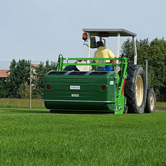 Peruzzo 46” Commercial Flail Collector Mower for 25 to 30 HP Tractors, 6’ Hydraulic High Lift, Category 1N, MFR #: Koala Professional 1200, Made in Italy