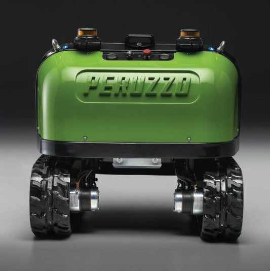 Peruzzo Hybrid Robofox Remote-Controlled Self-Propelled Flail Mower, 35” Cut Width, Briggs 28 HP Engine, Manufactured in Italy, PRZ-ROBOFOX-H9/12
