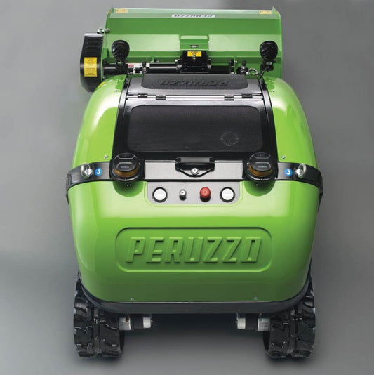 Peruzzo Hybrid Robofox Remote-Controlled Self-Propelled Flail Mower, 47” Cut Width, Briggs 28 HP Engine, Manufactured in Italy, PRZ-ROBOFOX-H12/12