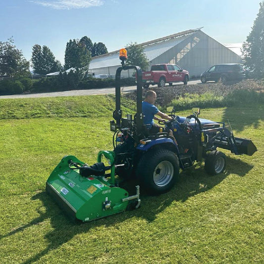 Peruzzo FOX1200 Rear Flail Mower with Hydraulic Offset, Vertical Tilt, 48″ Cut Width, 40 Hammer Blades, Manufactured in Italy, PRZ-FOX1200